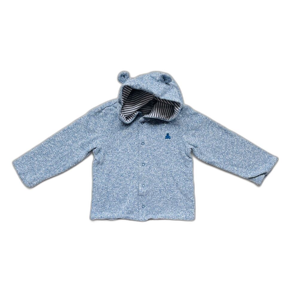 Baby Gap Favorite Reversible Bear Hoodie Sweatshirt Size 18-24 months